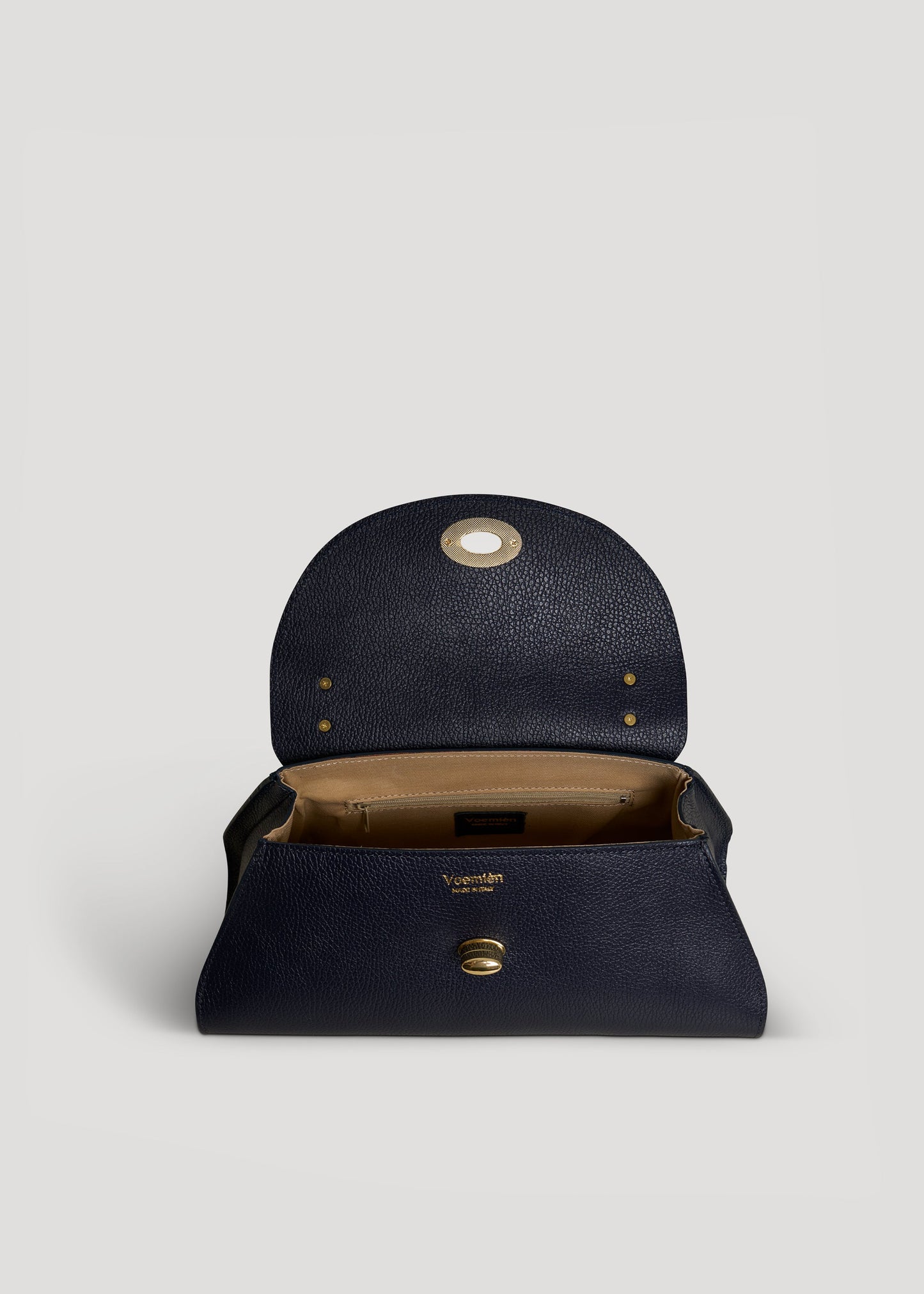 Borsa Florence in pelle Togo Blu Navy