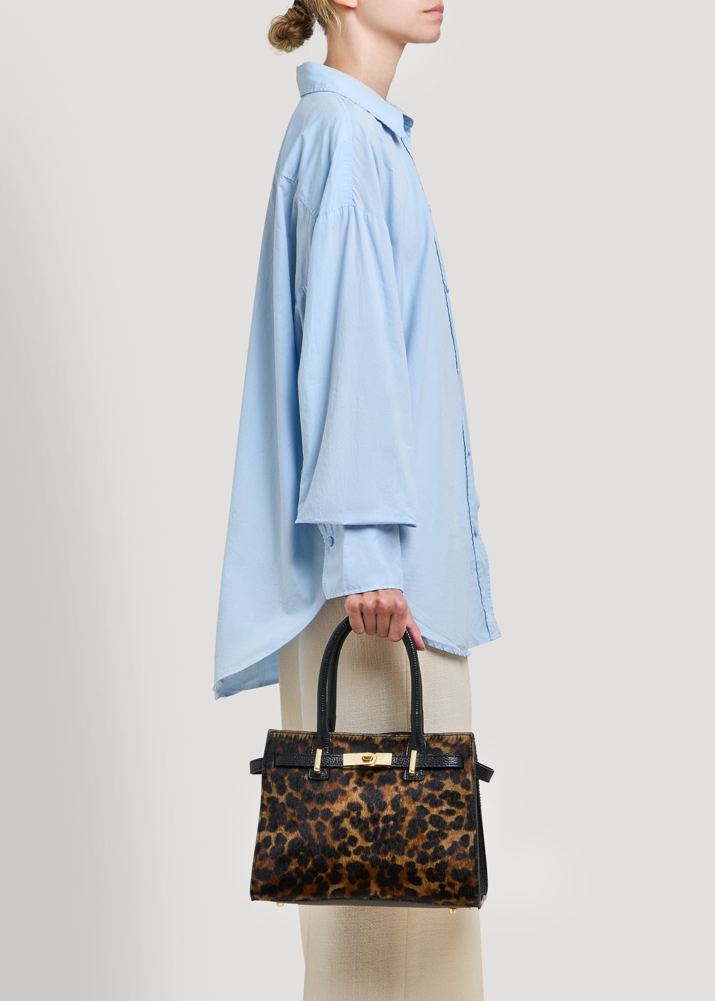 Borsa Grace Limited Edition in Pelle Calf Hair Leopardata