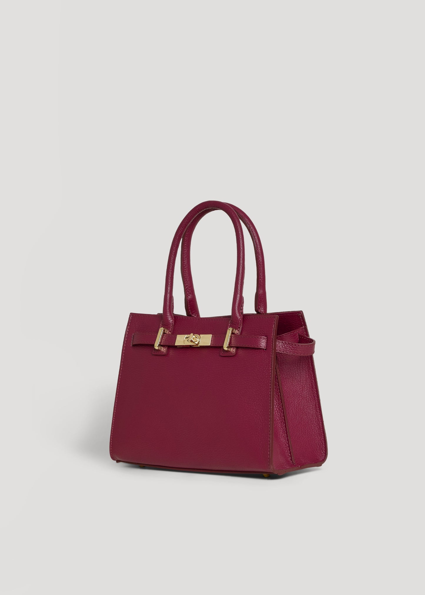 Borsa Grace in pelle Togo Borgogna