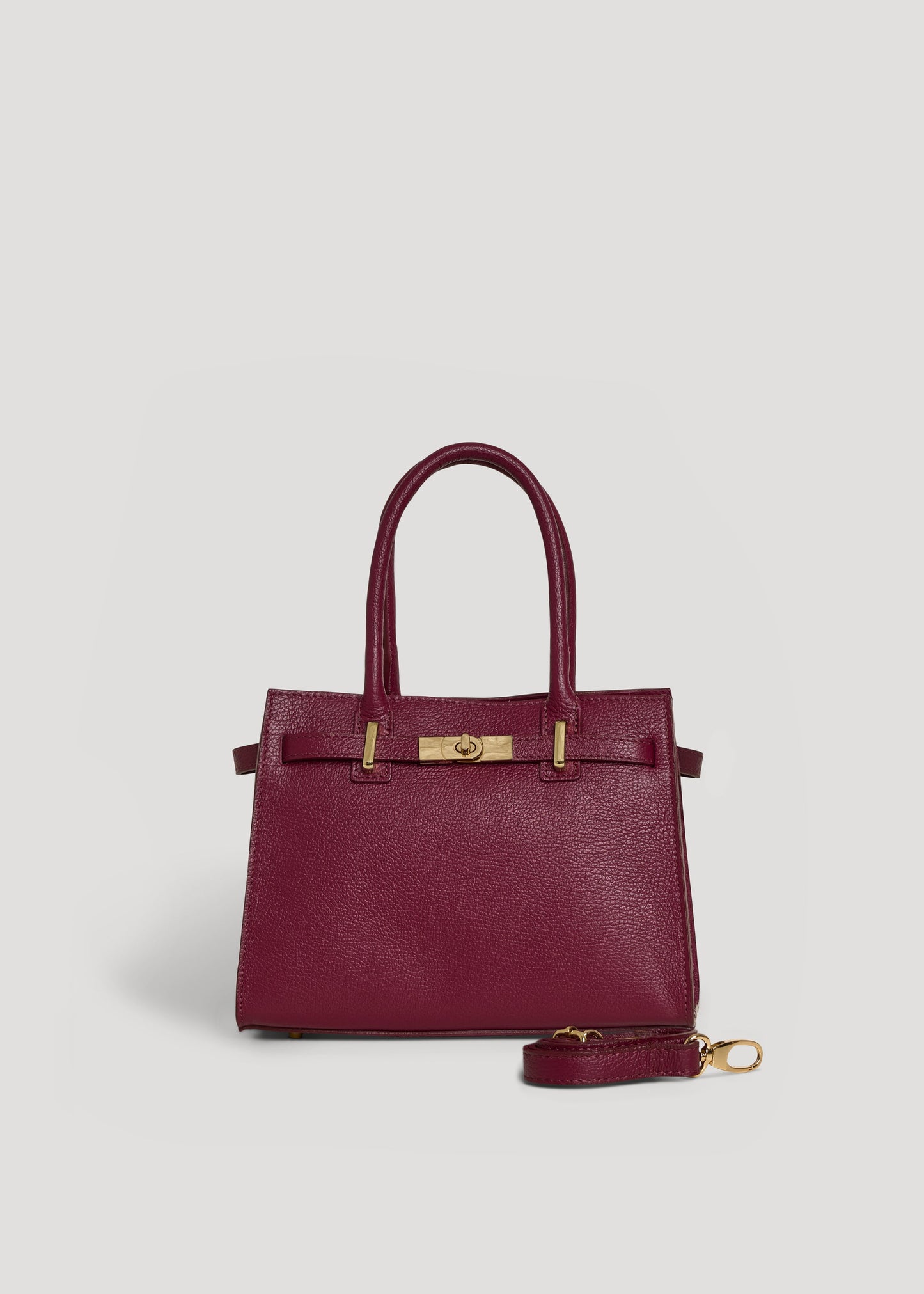 Borsa Grace in pelle Togo Borgogna
