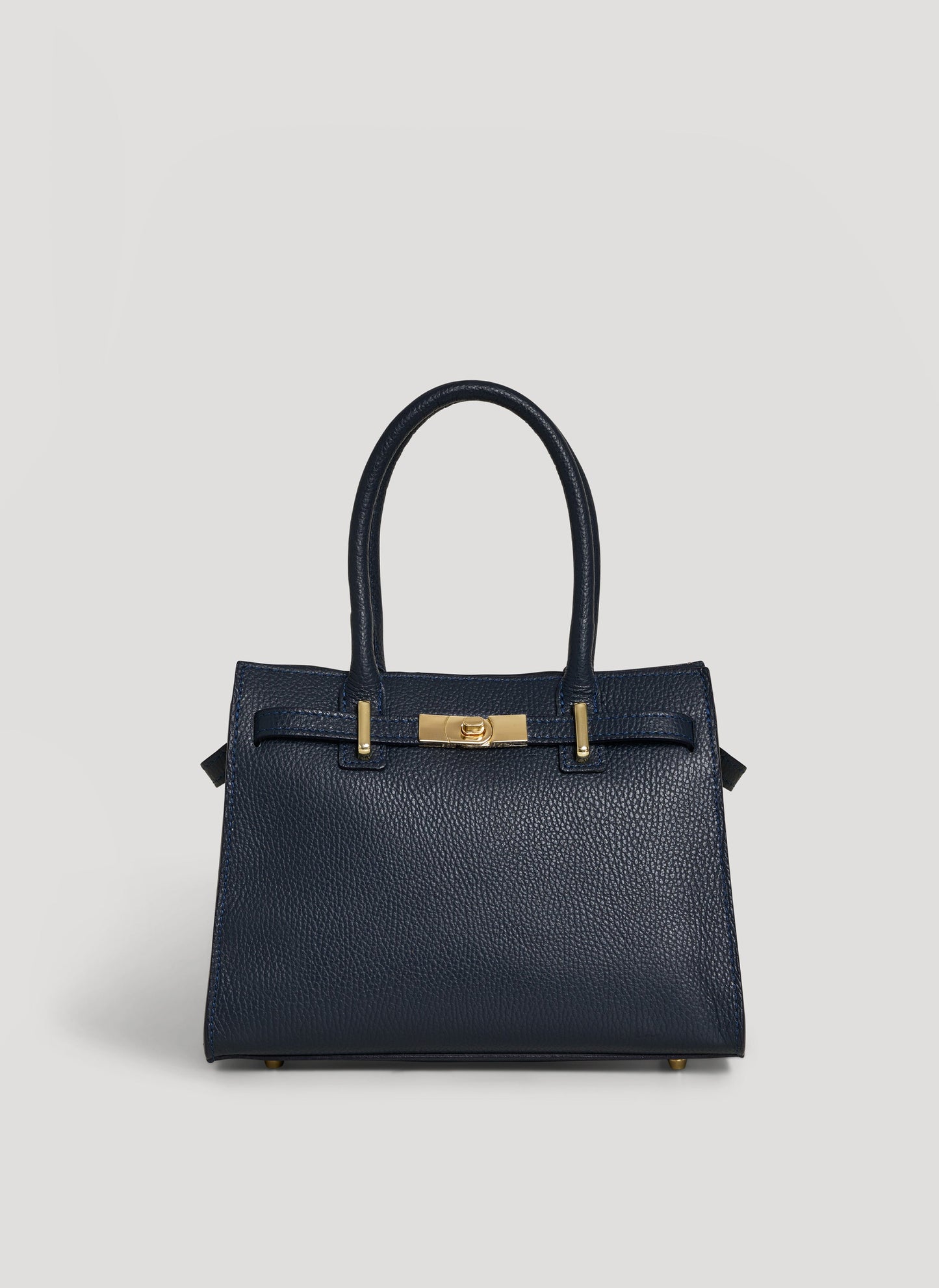 Borsa Grace in pelle Togo Blu Navy