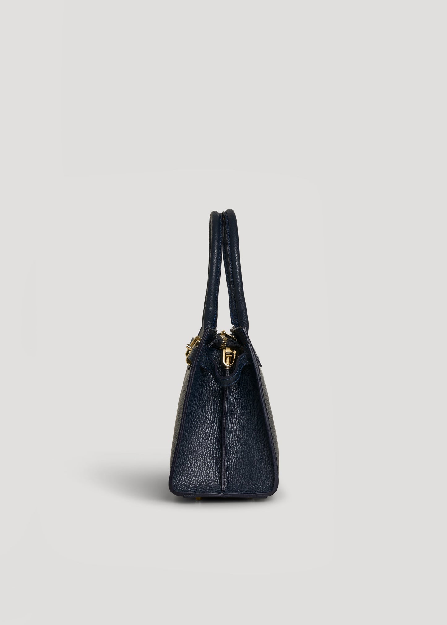 Borsa Grace in pelle Togo Blu Navy