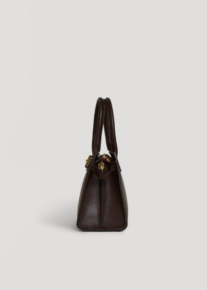 Borsa Grace in pelle Togo Testa di moro