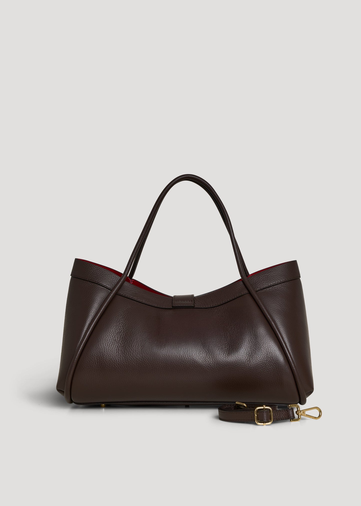 Borsa Mayfair in Pelle Togo Testa di moro