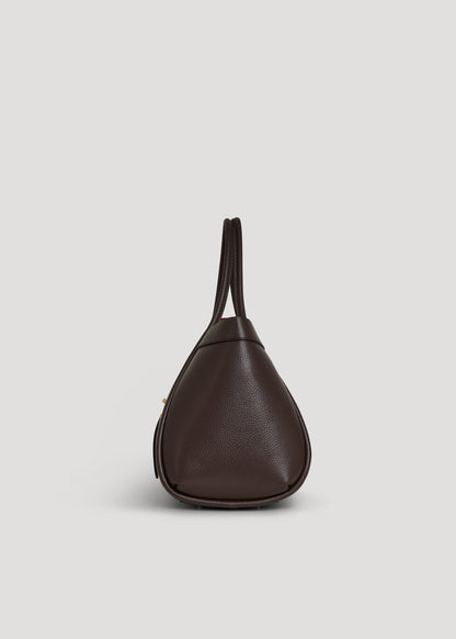 Borsa Mayfair in Pelle Togo Testa di moro