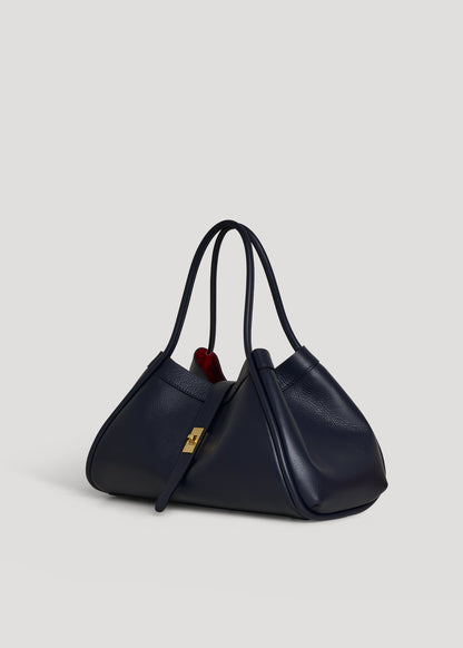 Borsa Mayfair in Pelle Togo Blu Navy