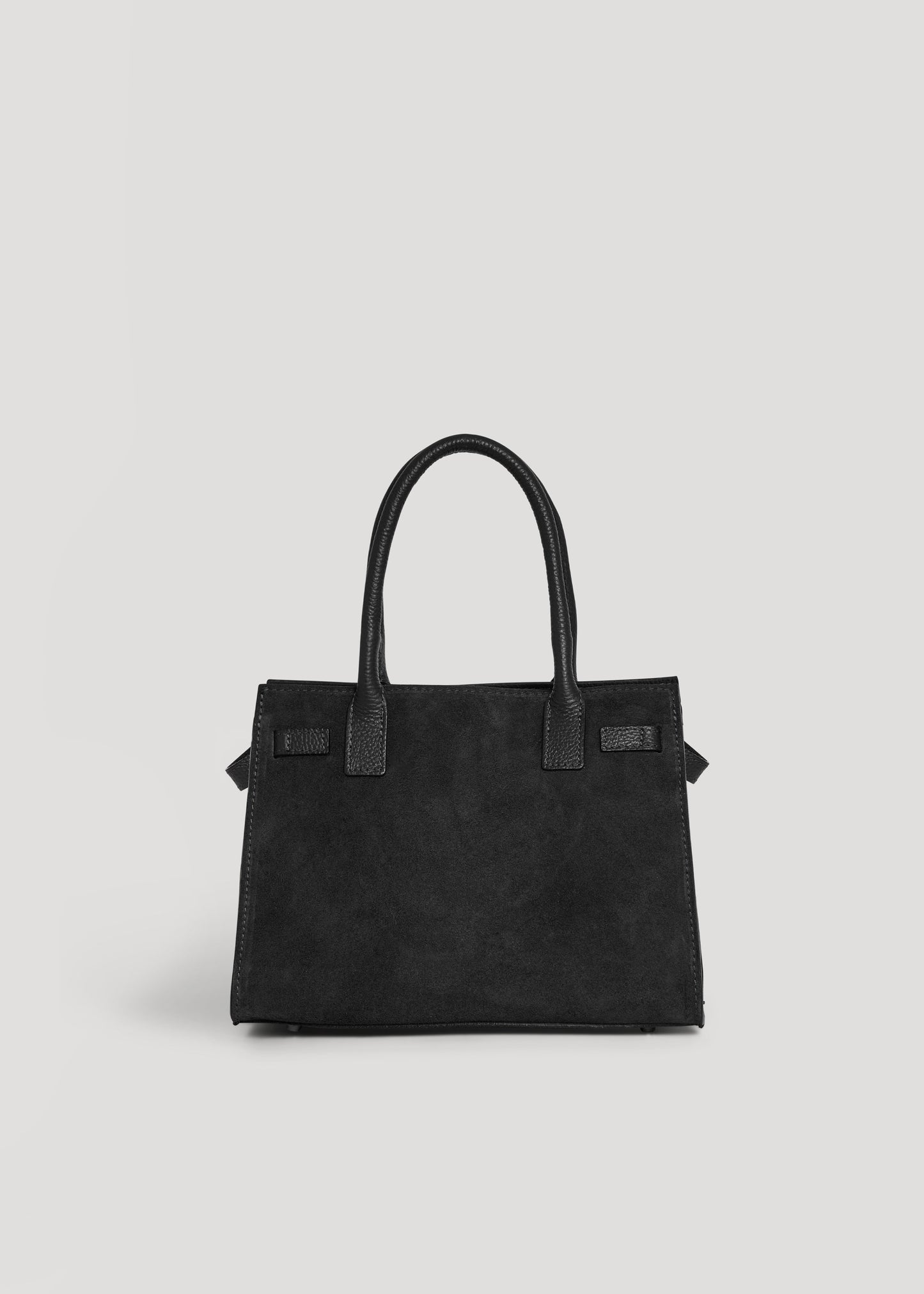 Borsa Grace in Camoscio e pelle Togo Nera