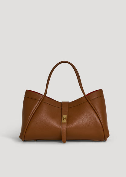 Borsa Mayfair in Pelle Togo Cuoio