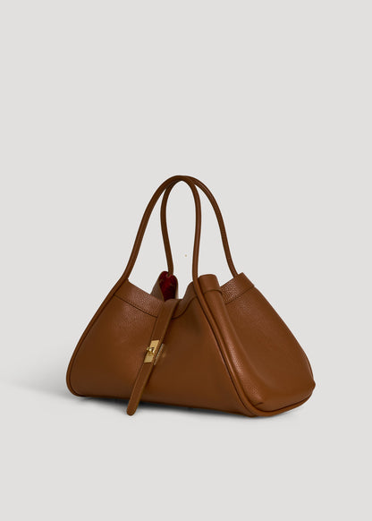 Borsa Mayfair in Pelle Togo Cuoio