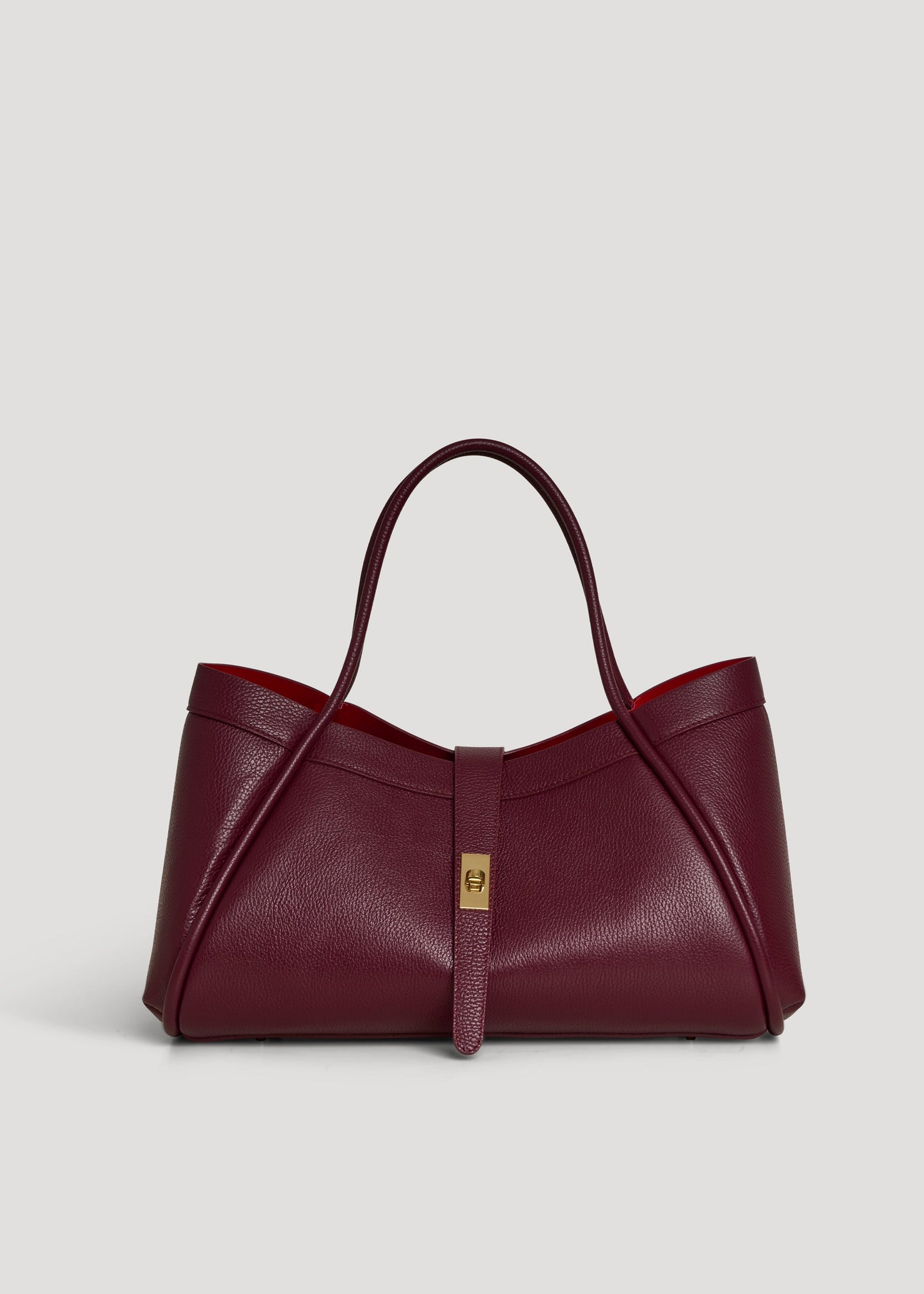 Borsa Mayfair in Pelle Togo Borgogna