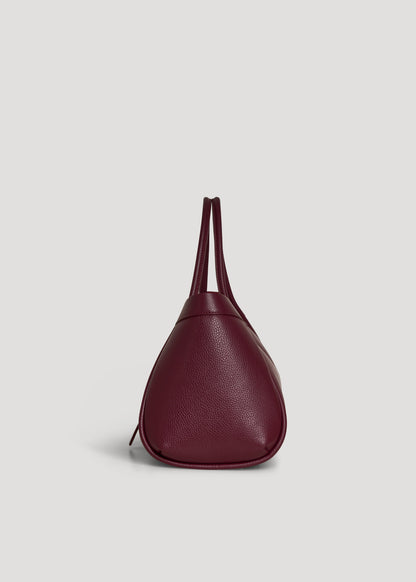 Borsa Mayfair in Pelle Togo Borgogna