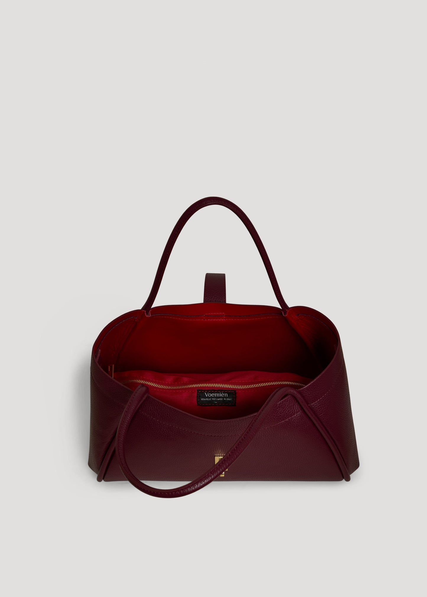 Borsa Mayfair in Pelle Togo Borgogna