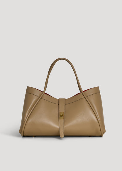 Borsa Mayfair in Pelle Togo Taupe