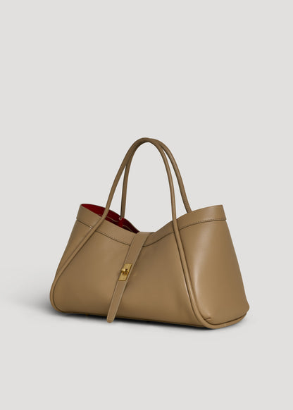 Borsa Mayfair in Pelle Togo Taupe