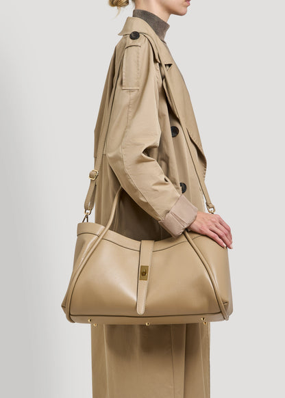 Borsa Mayfair in Pelle Togo Taupe