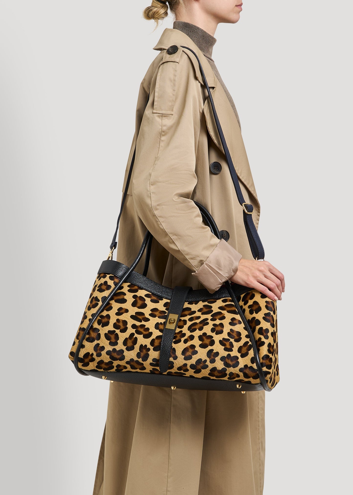 Borsa Mayfair Limited Edition in Pelle Calf Hair Leopardata