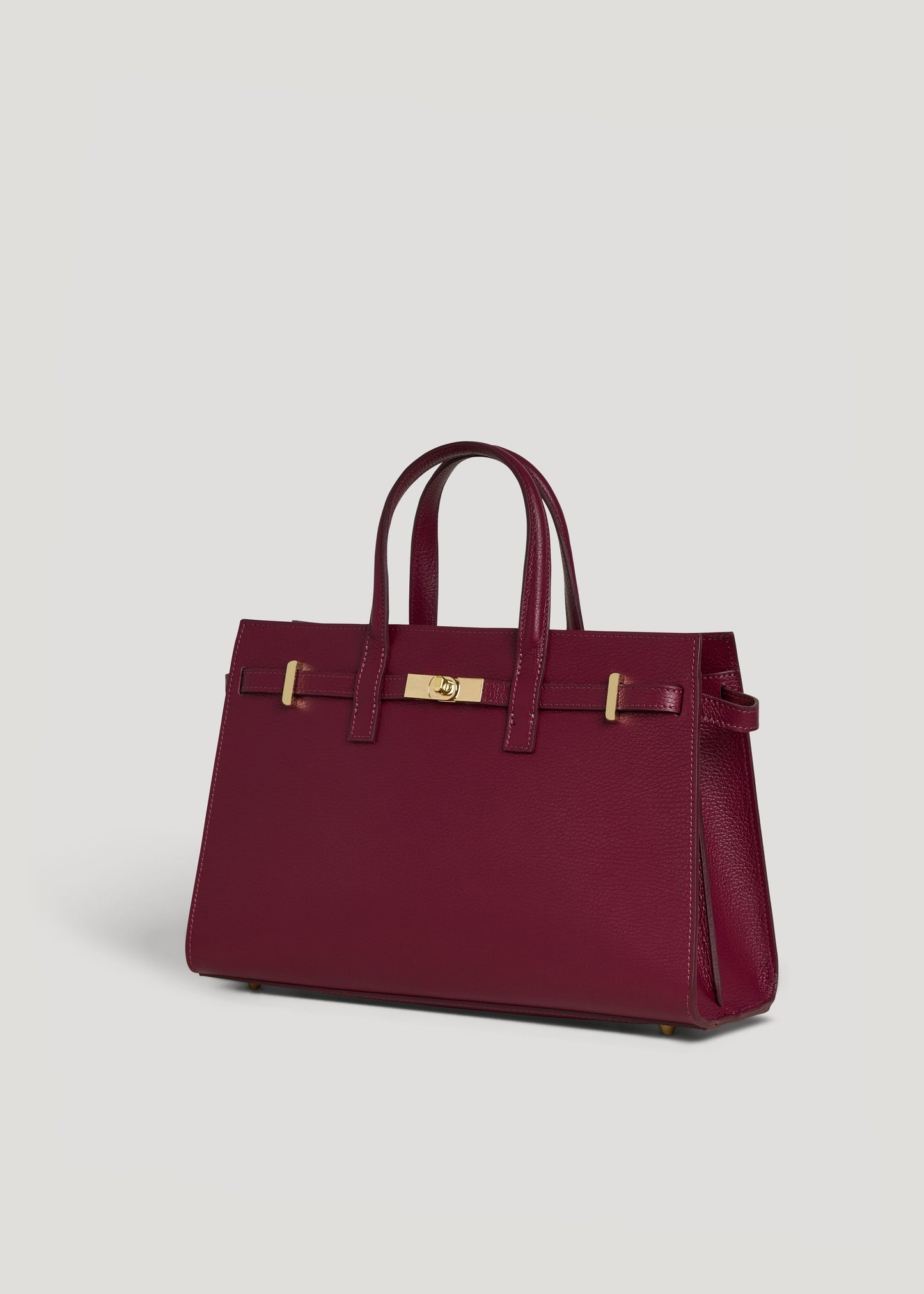 Borsa Sveva in pelle Togo Borgogna