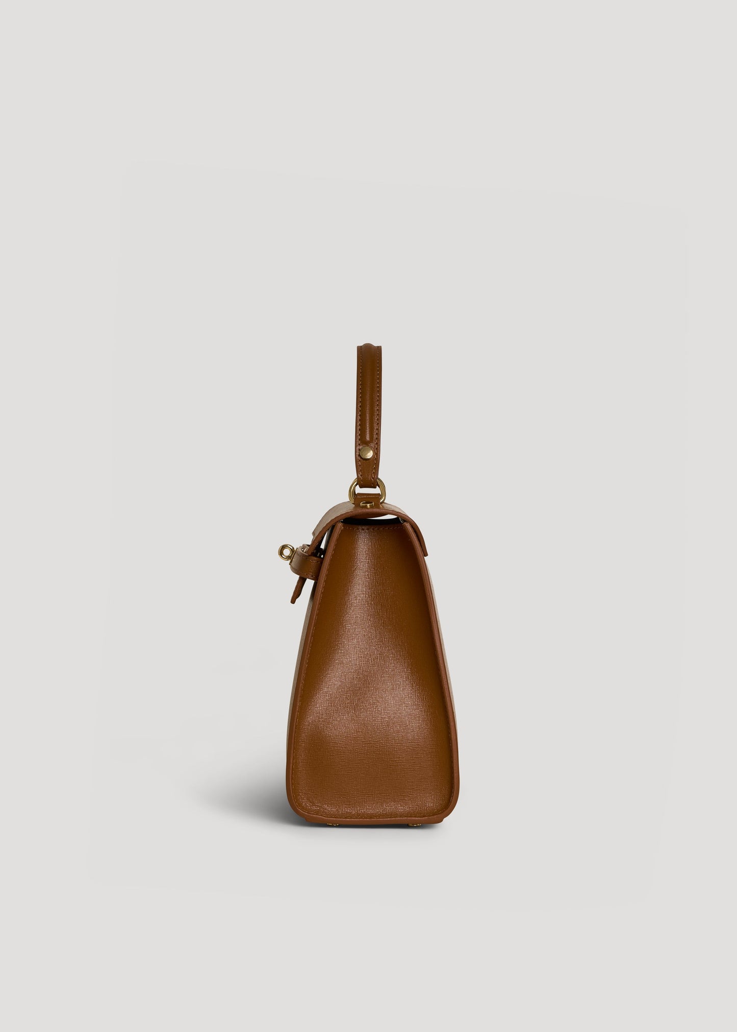 Borsa Zaira in Vera pelle Saffiano Cuoio