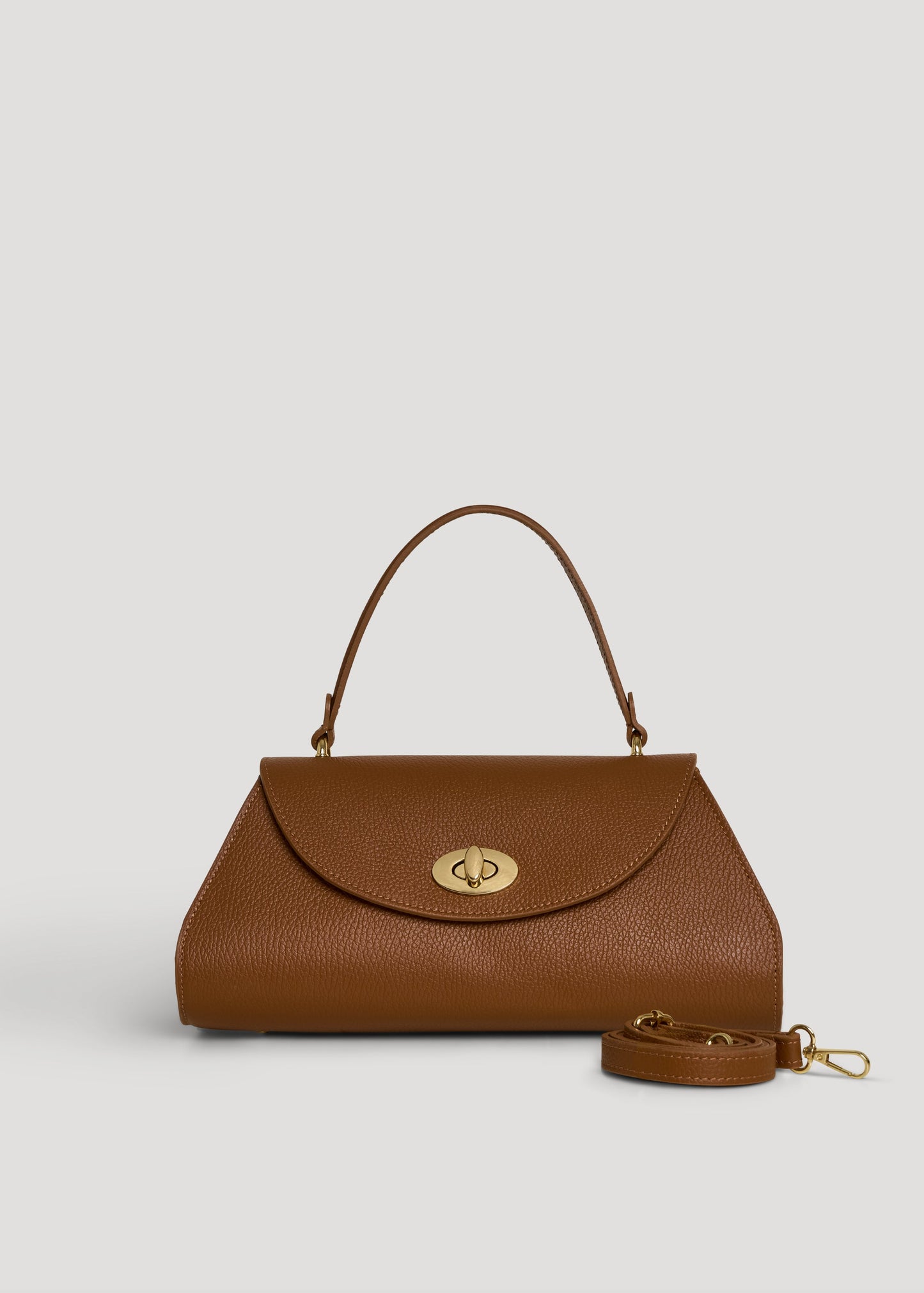 Borsa Florence in pelle Togo Cuoio