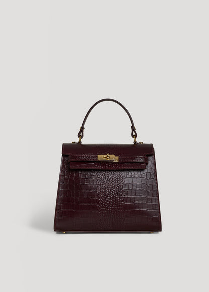 Borsa Zaira Limited Edition in Pelle Coco Bordeaux