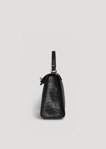 Borsa Zaira Limited Edition in Pelle Coco Nera