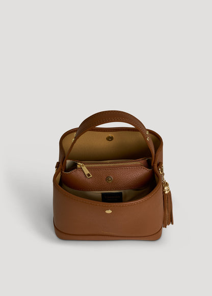 Borsa Kendy in pelle Dollaro Cuoio