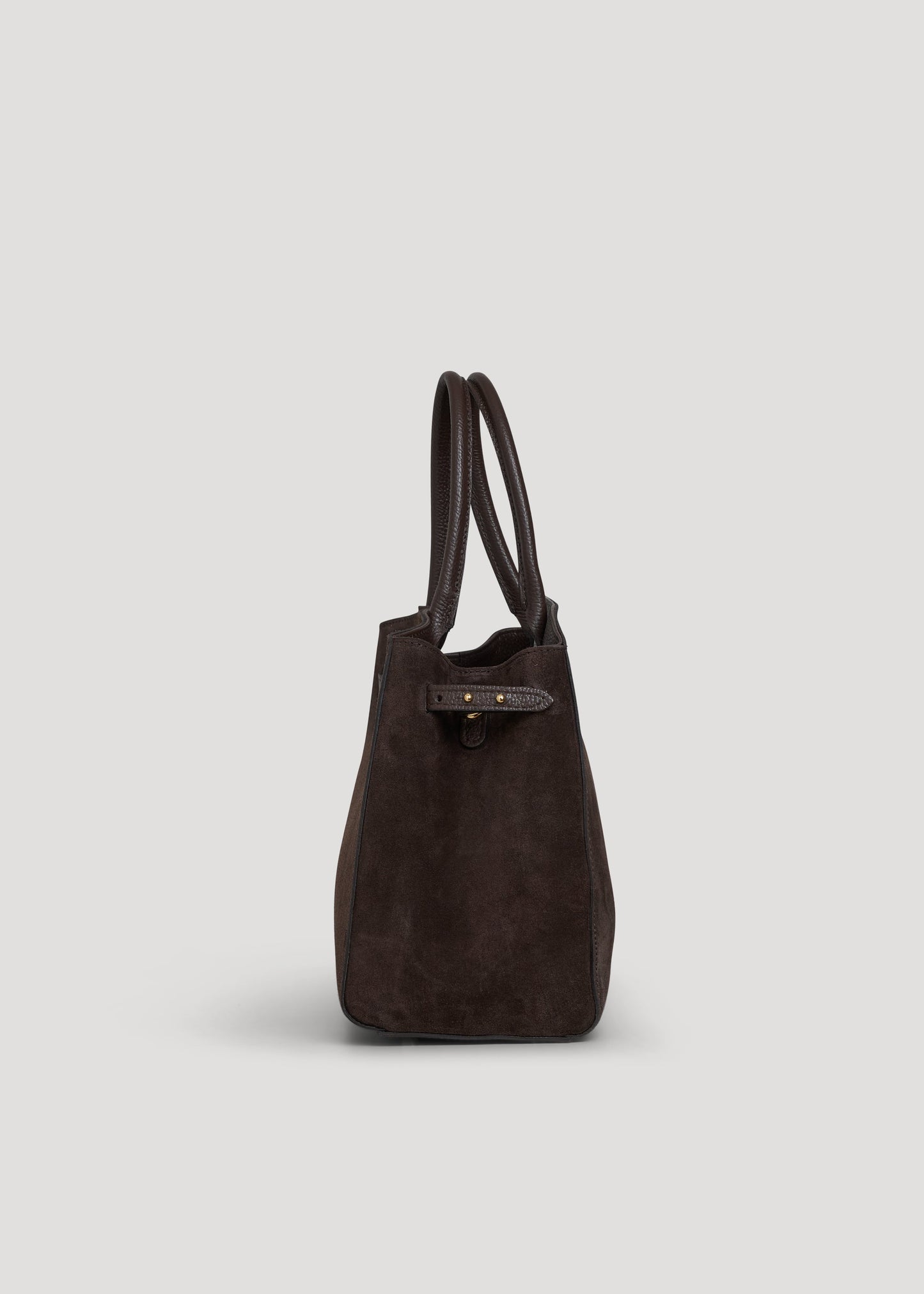 Borsa Driade in Camoscio e Pelle Testa di moro