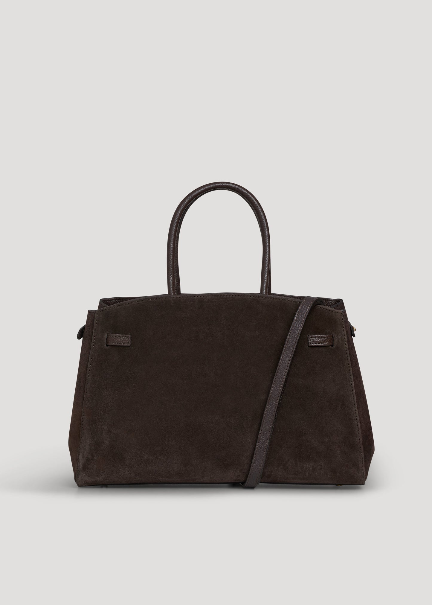 Borsa Driade in Camoscio e Pelle Testa di moro