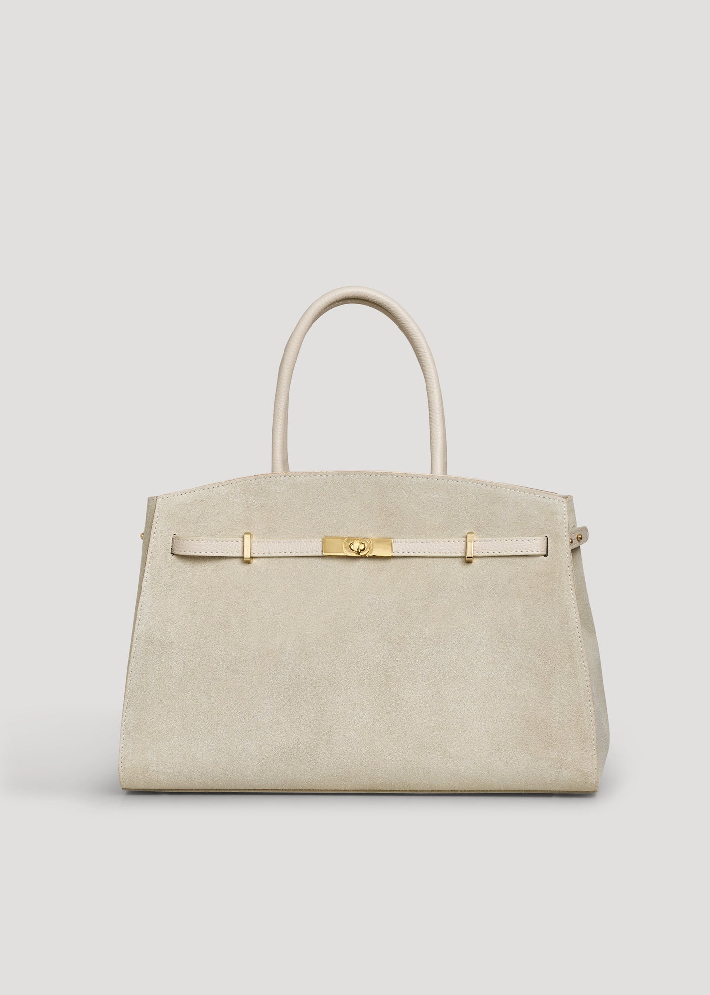 Borsa Driade in Camoscio e Pelle Beige