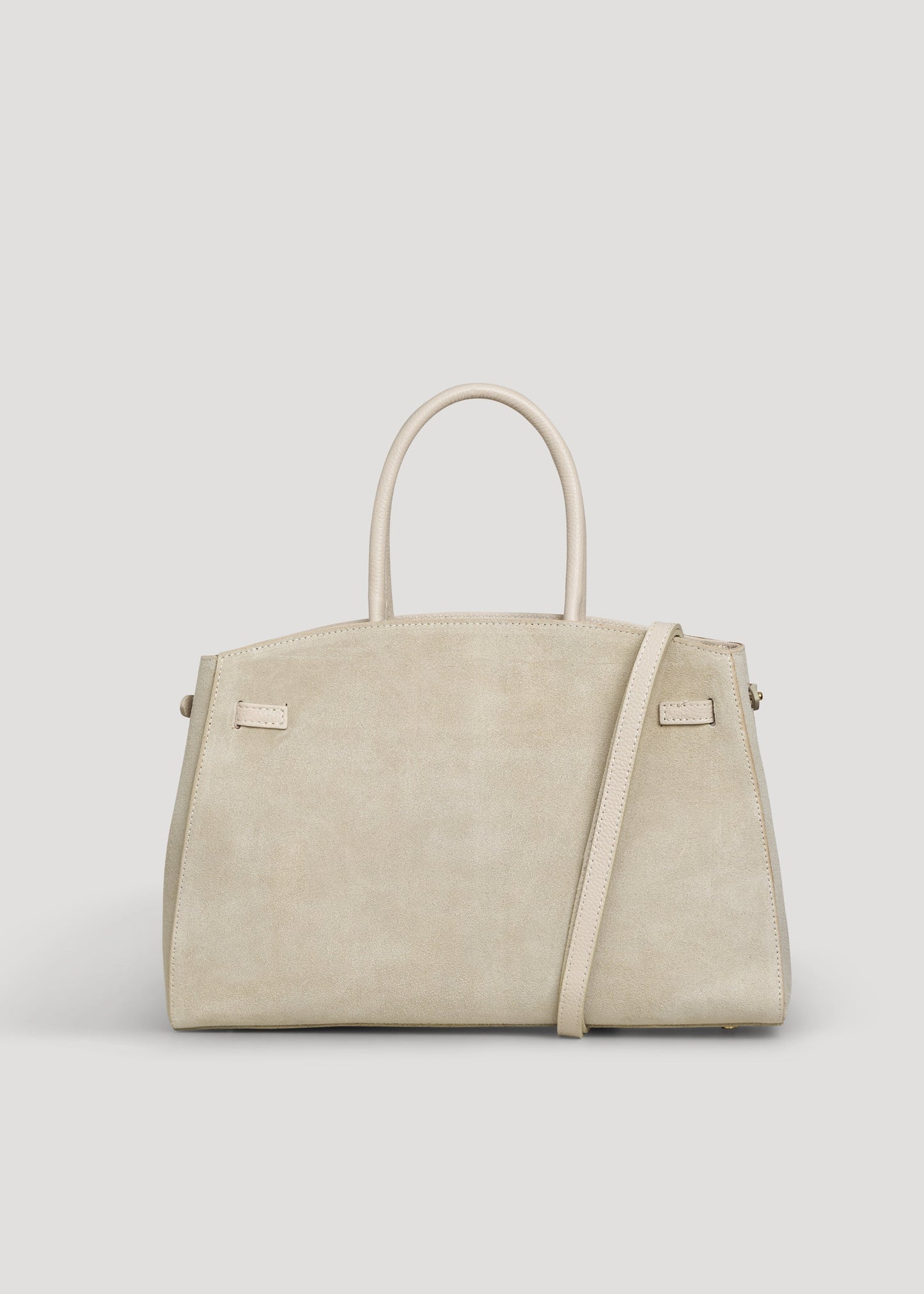 Borsa Driade in Camoscio e Pelle Beige