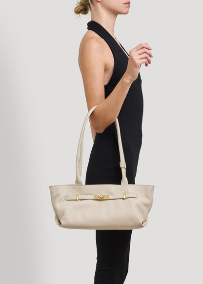 Borsa Lola in Pelle Togo Beige