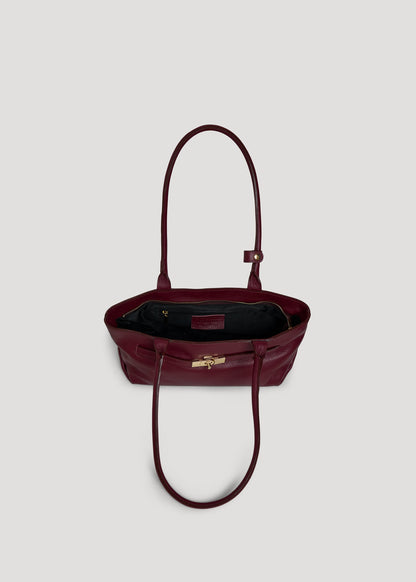 Borsa Lola in Pelle Togo Borgogna