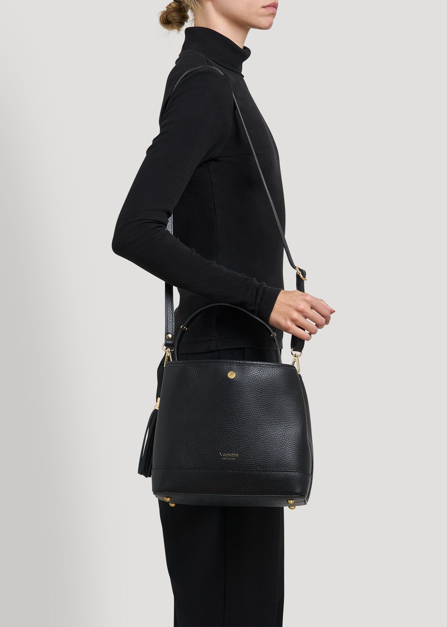 Borsa Kendy in pelle Dollaro Nera