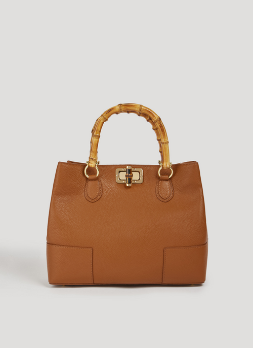 Borsa Bamboo Babe in pelle Dollaro Cuoio