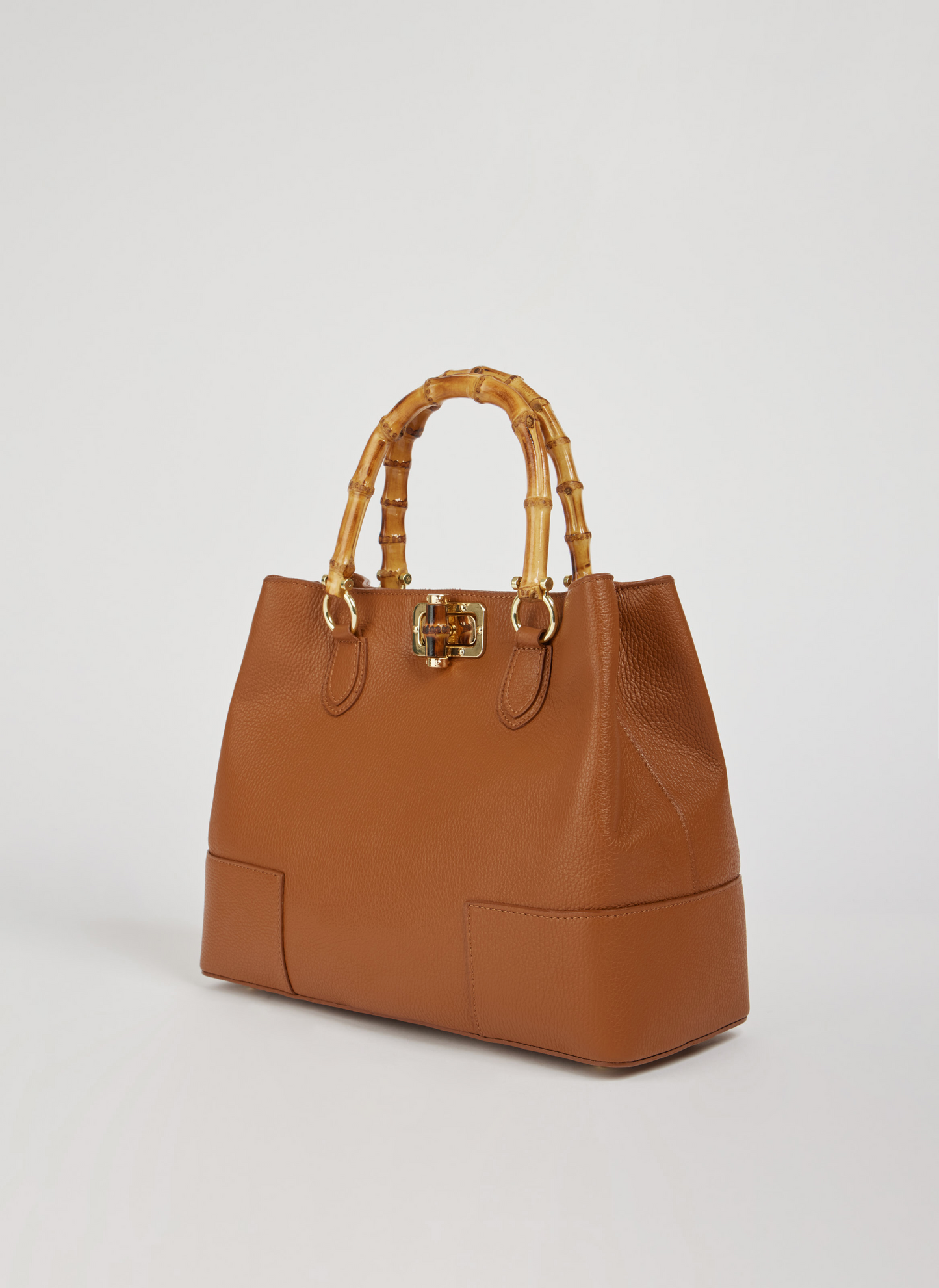 Borsa Bamboo Babe in pelle Dollaro Cuoio