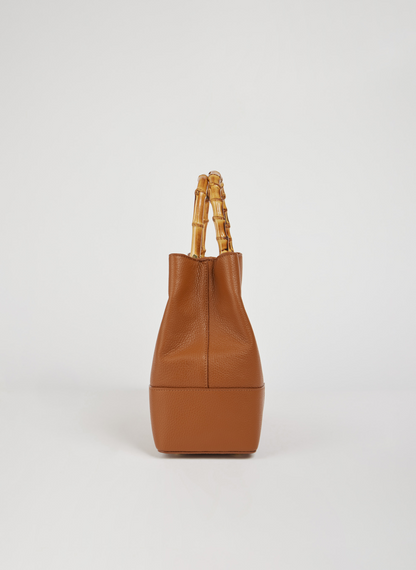 Borsa Bamboo Babe in pelle Dollaro Cuoio