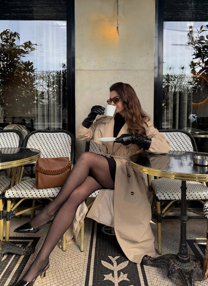 Borsa Braid Micro in pelle Dollaro Cuoio