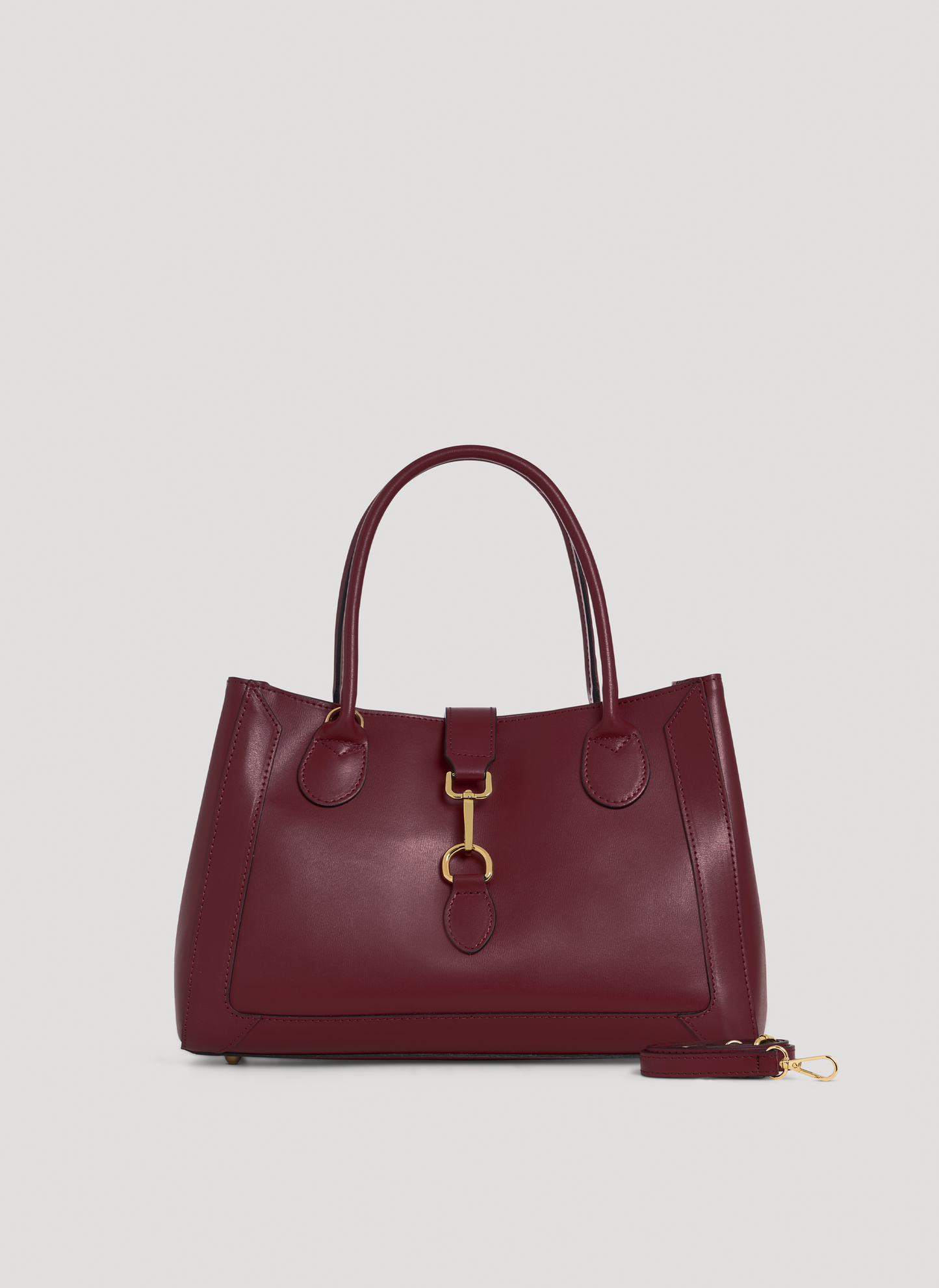Borsa Chloe micro in pelle spazzolata Borgogna