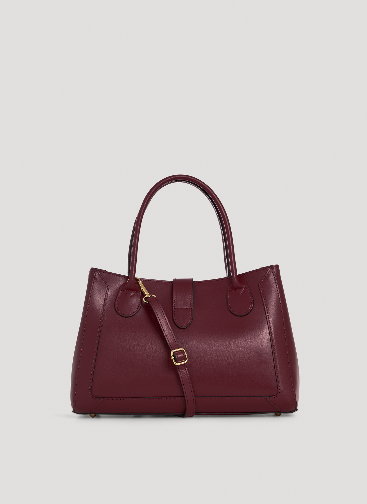 Borsa Chloe micro in pelle spazzolata Borgogna