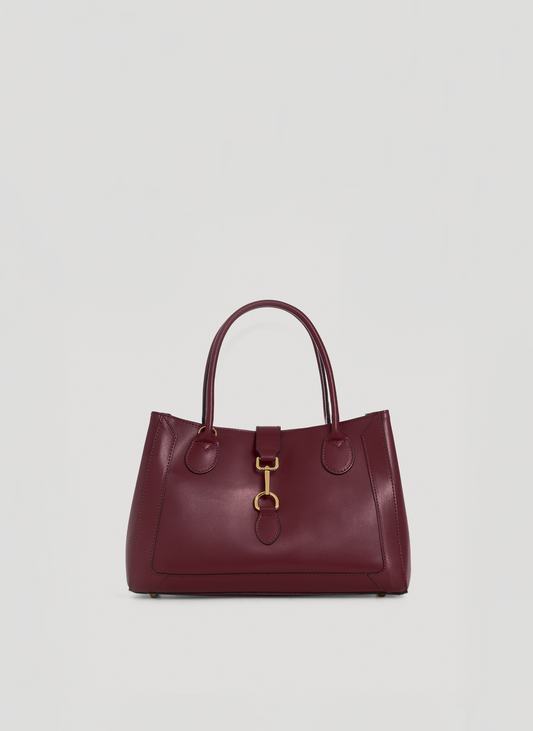 Borsa Chloe micro in pelle spazzolata Borgogna