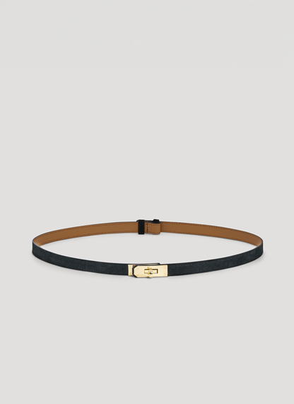 Cintura Baronne in Camoscio Nera