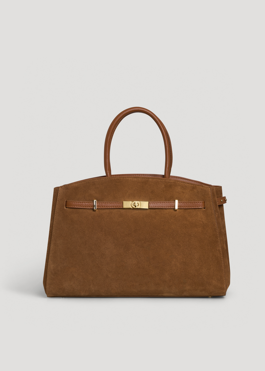 Borsa Driade in Camoscio e Pelle Cuoio