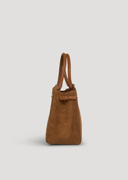 Borsa Driade in Camoscio e Pelle Cuoio