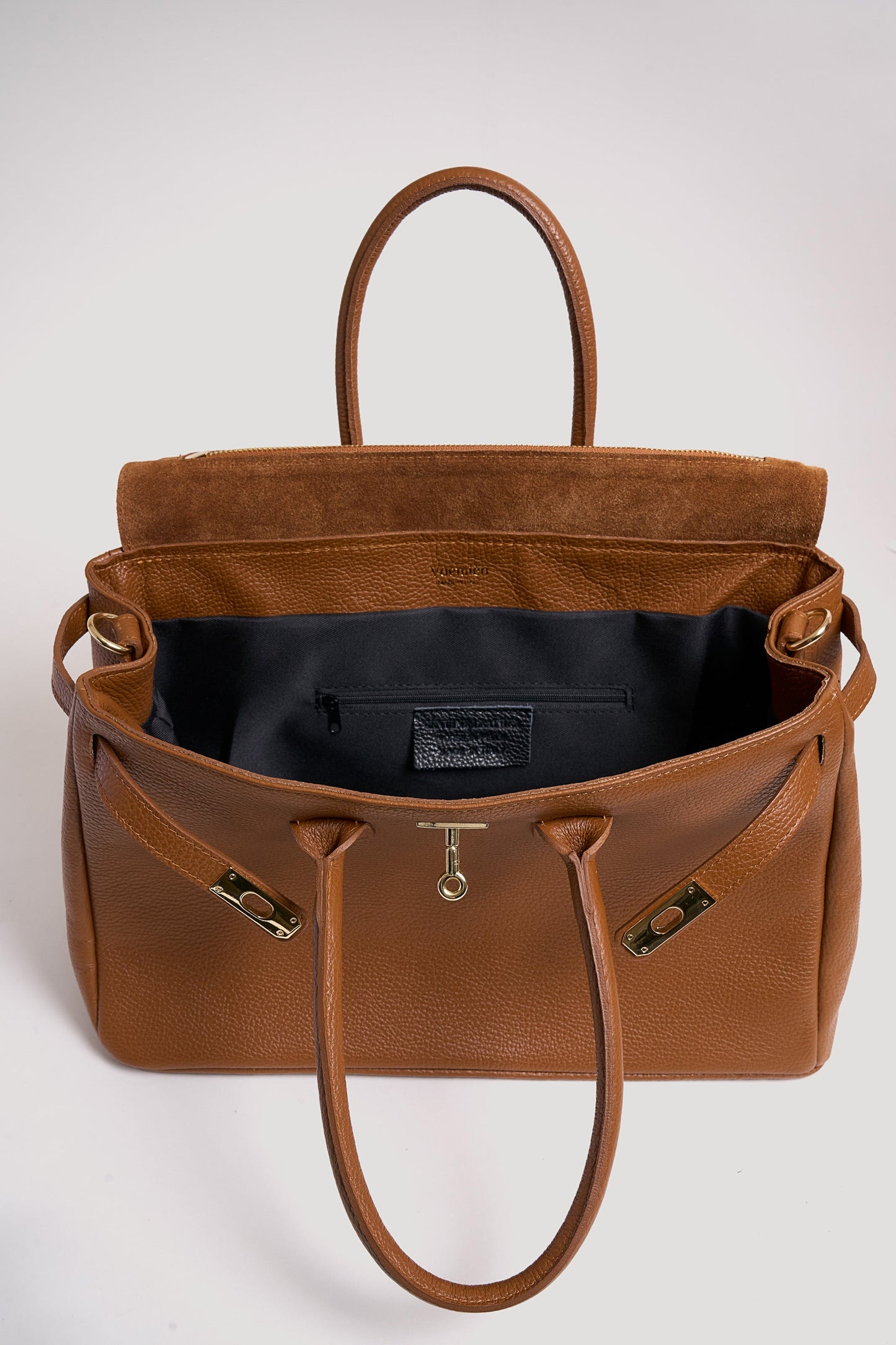 Borsa Elizabeth in Pelle Togo Cuoio