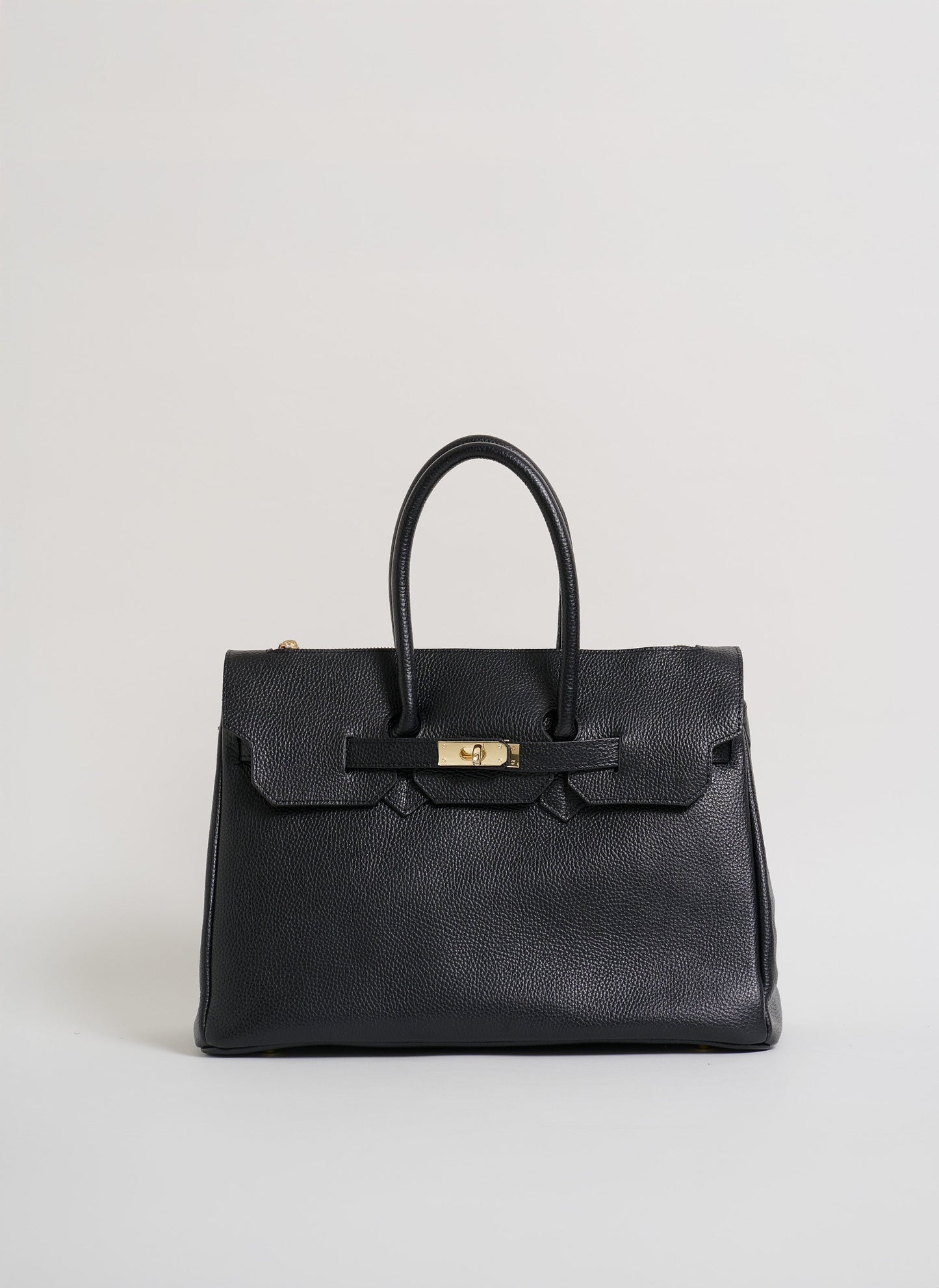 Borsa Elizabeth in Pelle Togo Nera