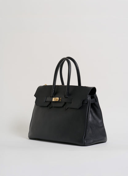Borsa Elizabeth in Pelle Togo Nera
