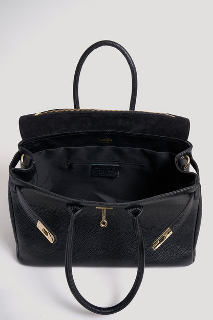 Borsa Elizabeth in Pelle Togo Nera