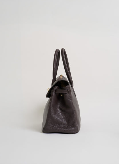 Borsa Elizabeth in Pelle Togo Testa di Moro