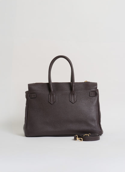 Borsa Elizabeth in Pelle Togo Testa di Moro