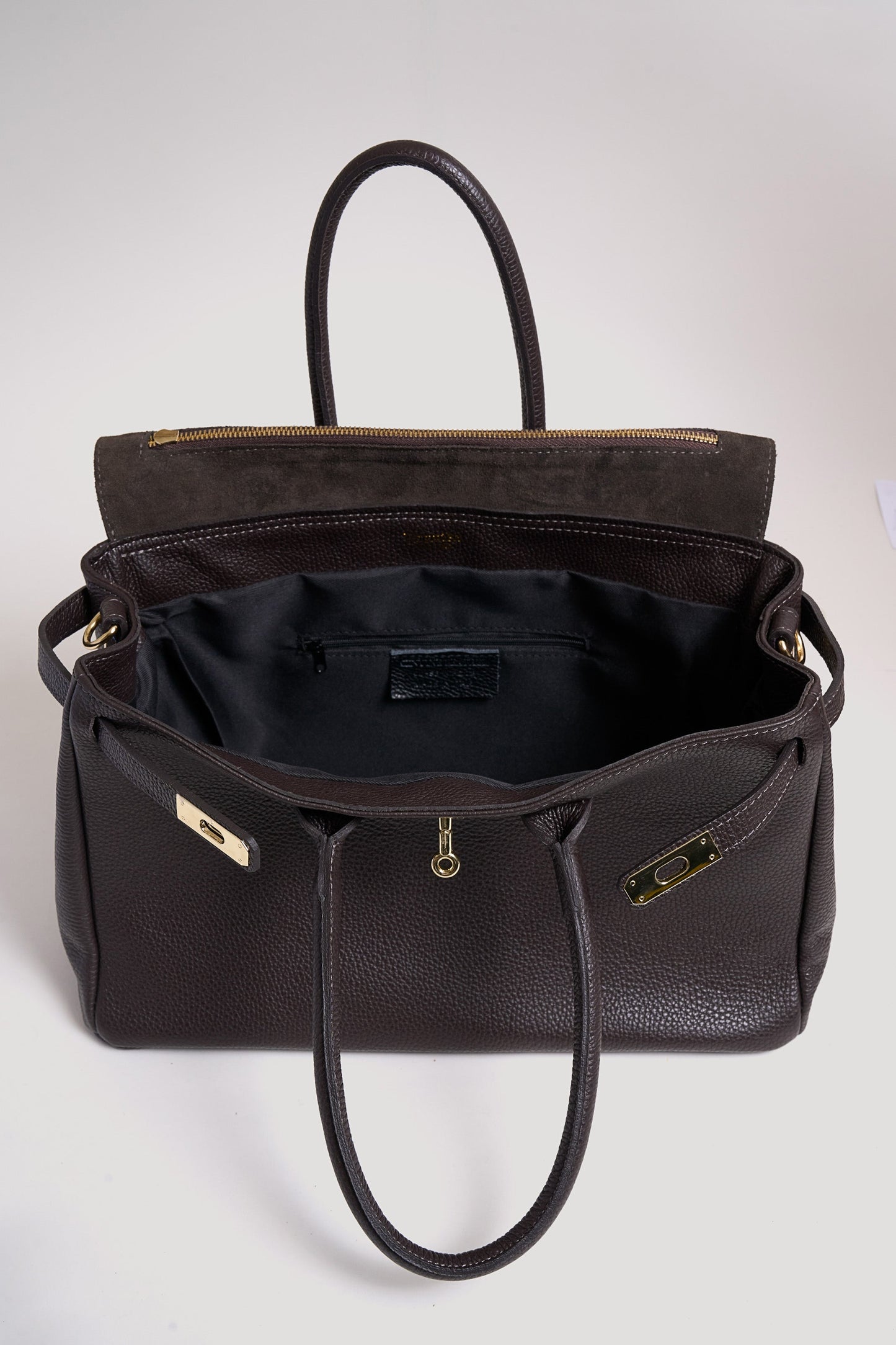 Borsa Elizabeth in Pelle Togo Testa di Moro